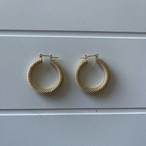Chunky Gold Hoop Earrings